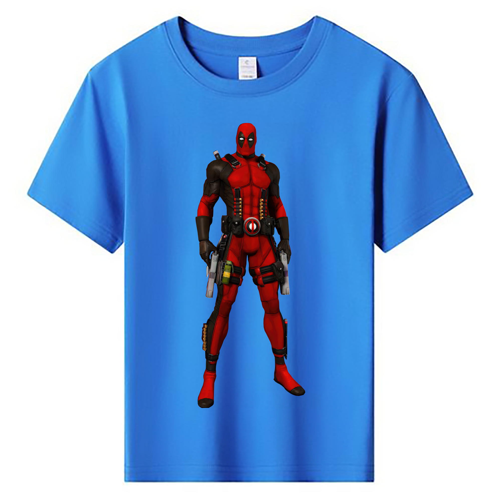 （画像用） Deadpool デッドプール 綿100％キッズTシャツ（フロントプリント）